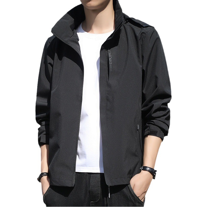 Jacket Men's Spring and Autumn Men's Three-In-One Casual Jacket Waterproof Sports Versatile Jacket Men's Baseball Uniform