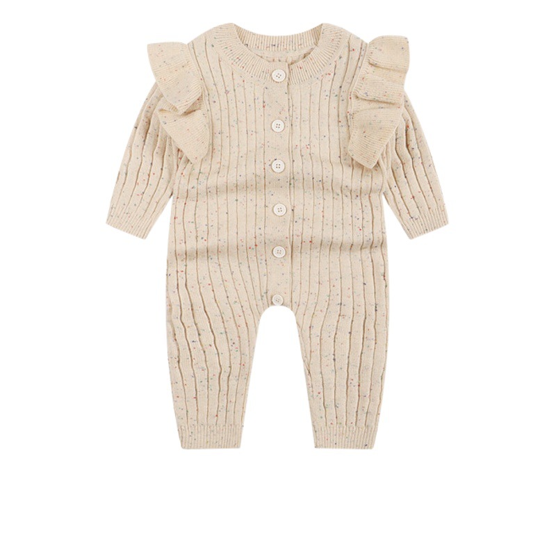 Picture of Foreign trade baby Autumn jumpsuit knitted sweater spring and autumn cotton romper outer wear autumn newborn clothes