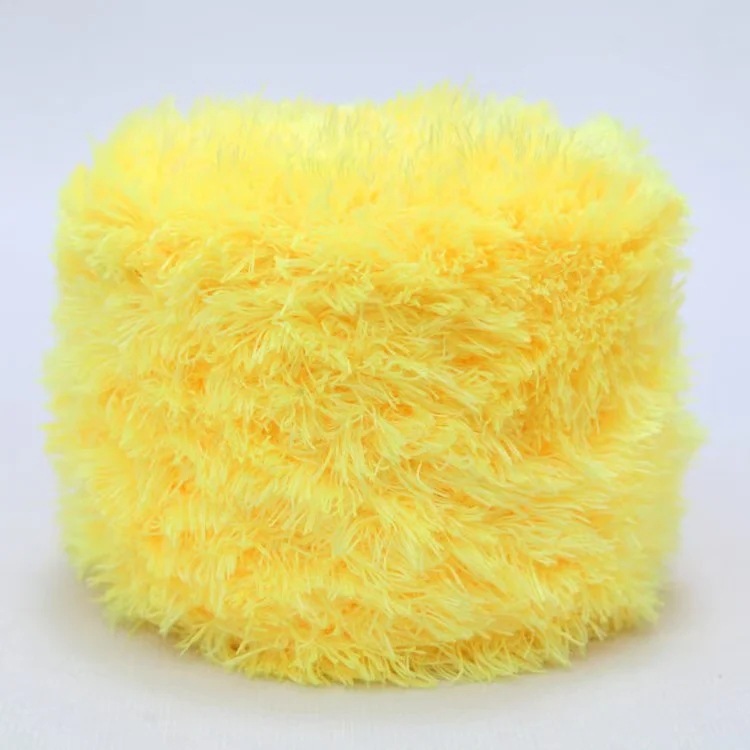 Picture of Crystal Coral Velvet Thick Thread Imitation Fur Scarf Hat Baby Baby Thread Hand-Knitted Wool Ball