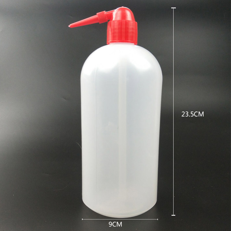 1000ml washing bottle PE material Red Bird head succulent plant watering can bent mouth pot plastic bottle cleaning bottle