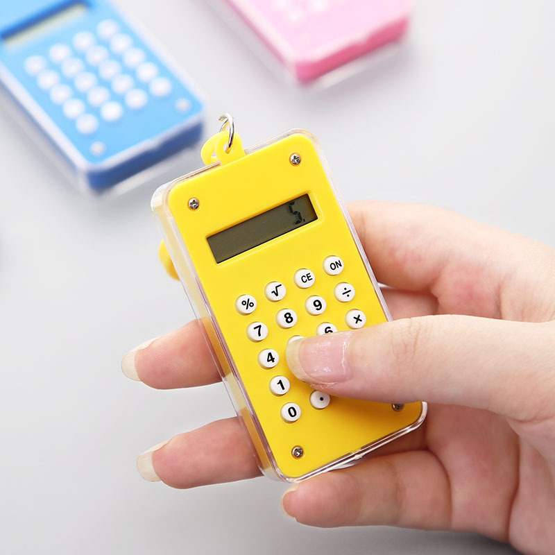 Mini Calculator Wholesale, Cute, Simple, Portable, Suitable for Elementary School Students, Math Learning Stationery, Voice Function