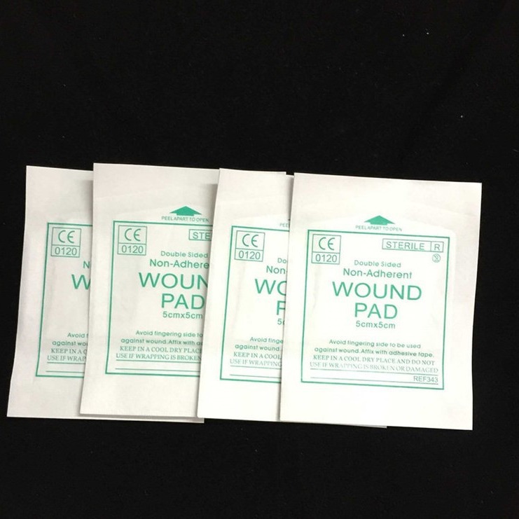First aid kit accessories supplies non-woven cloth absorbent pad gauze piece 5 * 5CM wound dressing/auxiliary pad
