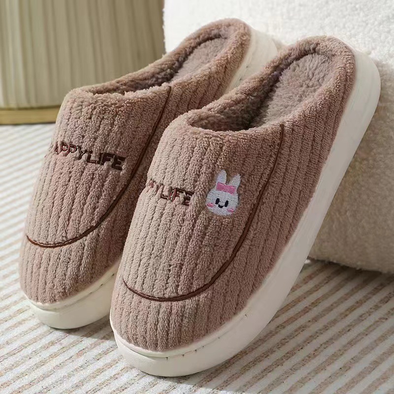 Picture of New Style Cotton Slippers for Men, Winter Indoor Warm Slippers, Women's Home Plus Plush Cotton Slippers