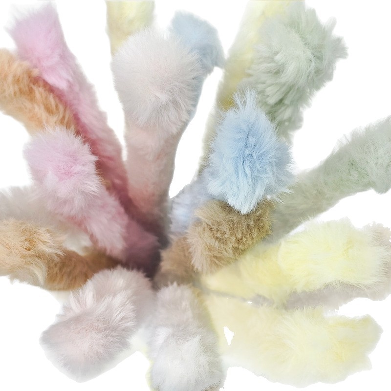Picture of 20mm imitation rabbit hair twist stick thickened ultra-dense plush handmade DIY doll simulated puppy color wool strip raw material