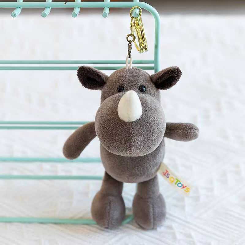 Picture of Lion Pendant Animal Keychain Tiger Zebra Raccoon Turtle Dog Wolf Dog Backpack Bag Pendant Doll