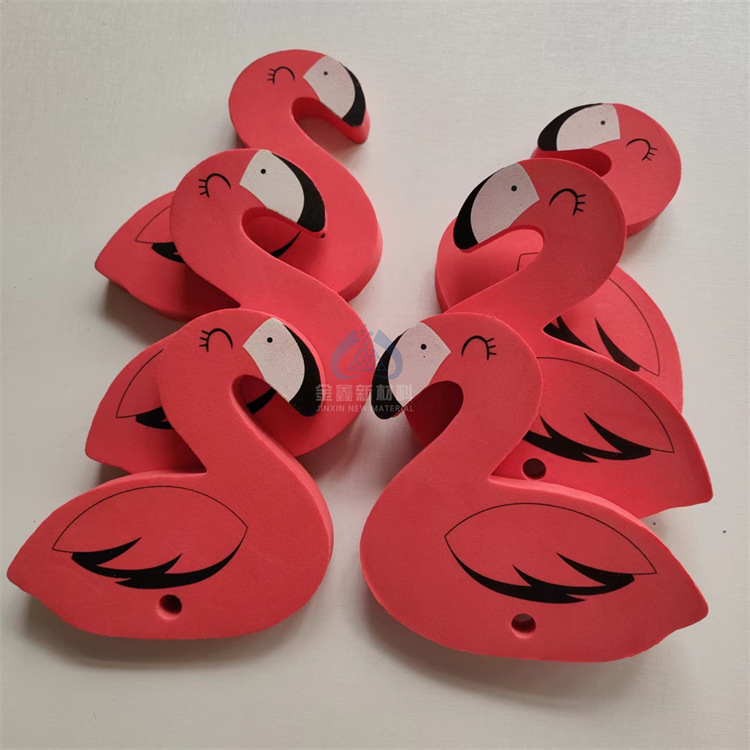Wholesale EVA color stamping Flamingo little duck cartoon bathtub stickers Marine small animal toys printable
