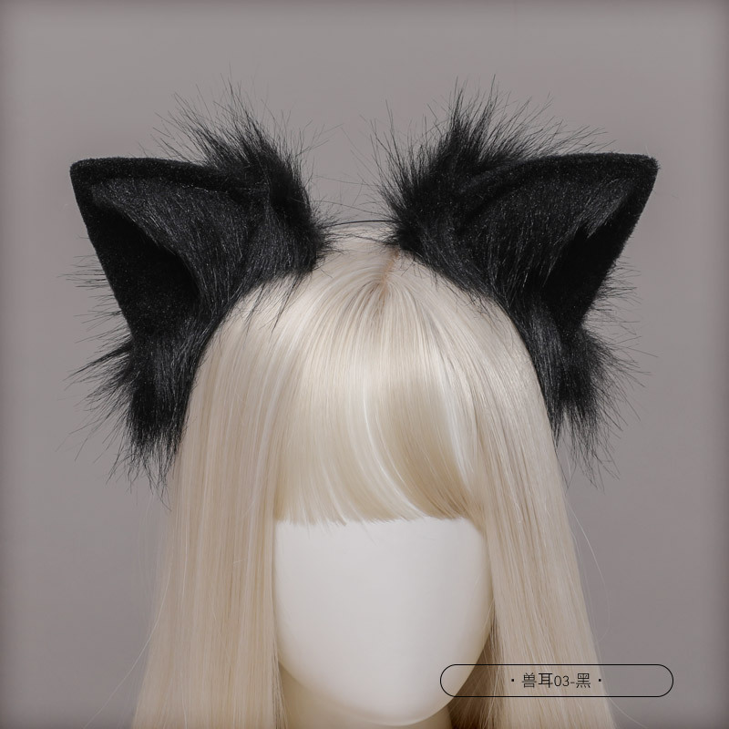 Picture of Handmade Simulated Animal Tail Cute Cosplay Dress up Comic Exhibition Fashion Accessories Handmade Plush Fox Tail