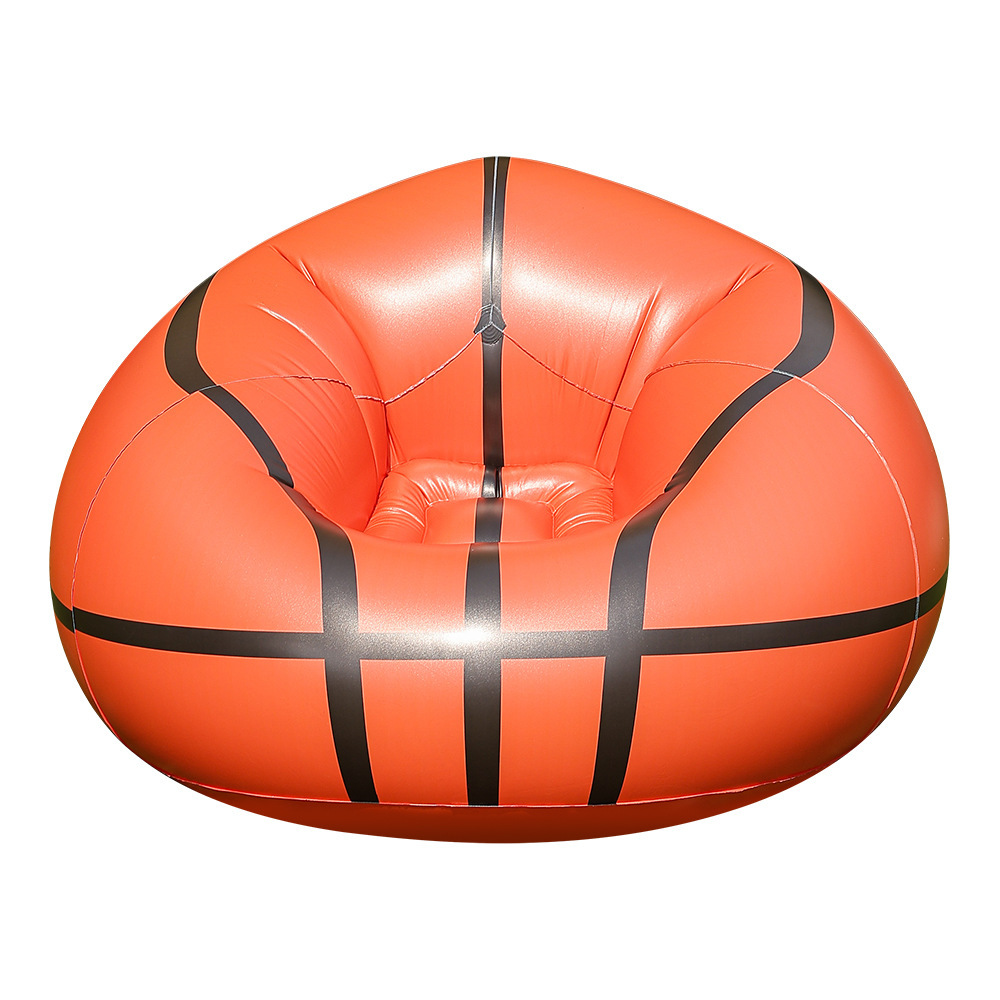 Picture of Cross-border explosions inflatable lazy sofa spherical inflatable sofa pvc flocking football sofa inflatable bean bag sofa