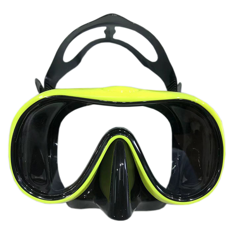 Picture of New diving goggles large frame HD adult snorkeling mirror tempered glass liquid silicone mask diving equipment