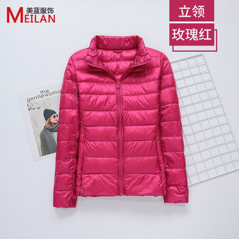 Picture of Women's down Jacket 2025 New Short Style Lightweight Thickened Warm Slim Fit Korean Style White Duck down Fashion Coat Wholesale