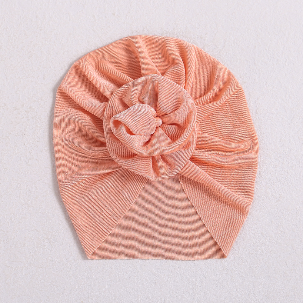 Picture of Europe and the United States hair accessories baby hat new spring and autumn baby India fetal hat three-dimensional flower children's turf hat wholesale