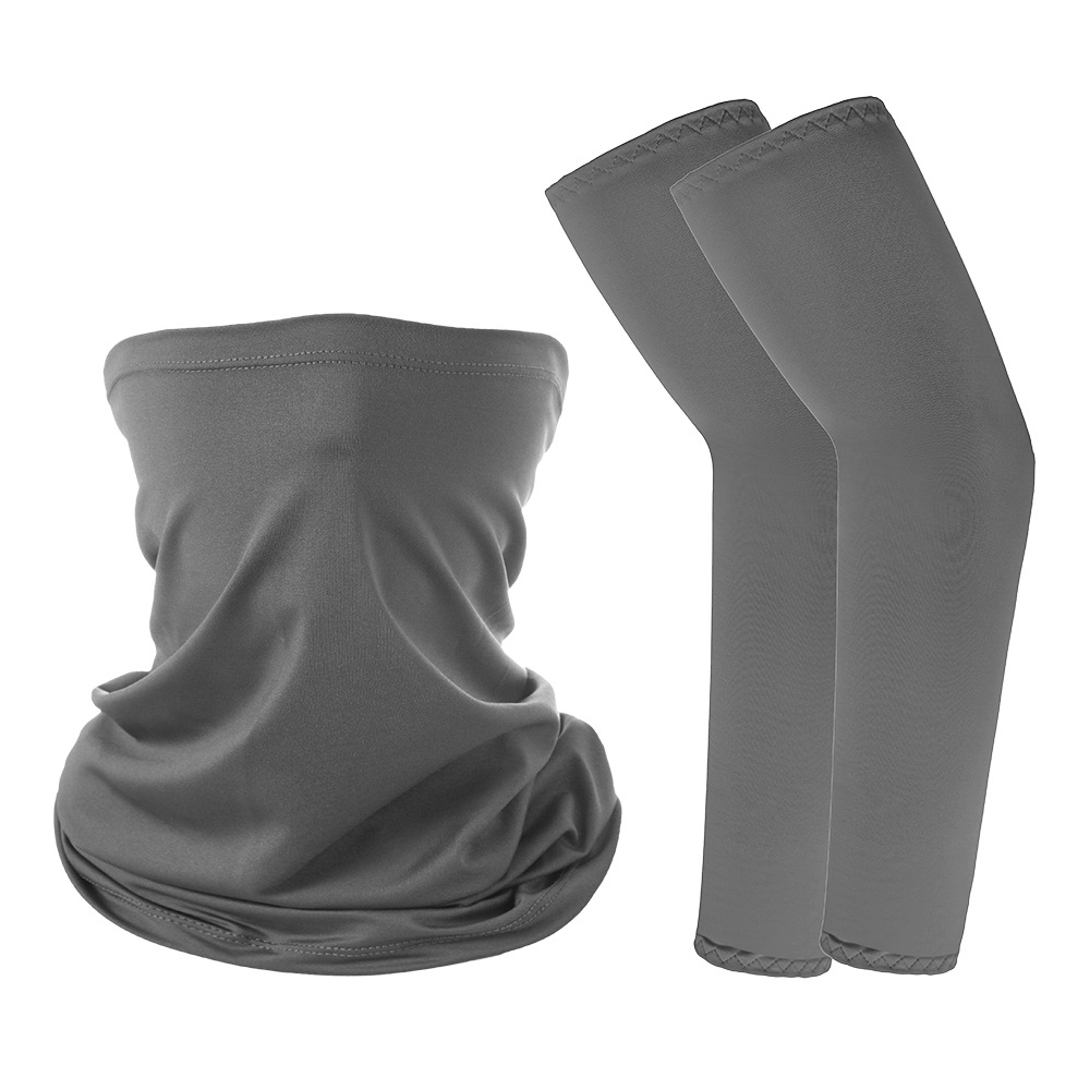 Picture of Ice Silk Sun Protection Sleeves Magic Headscarf Set Summer Sun Protection Cycling Sports Outdoor Equipment Combination Spot Wholesale