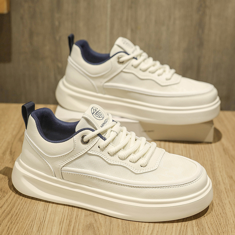 Men's White Sneakers 2025 New Fashion Trendy Versatile Shoes Summer Mesh Sports Casual Shoes Comfortable Trendy Shoes Men