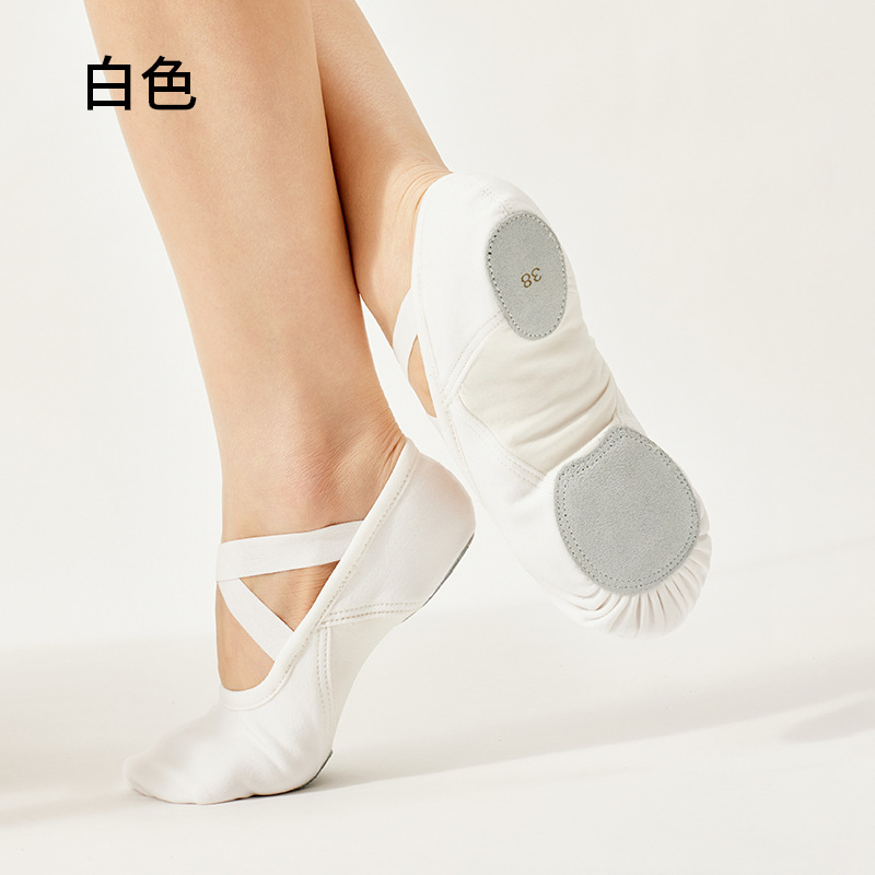 Picture of New elastic cloth dance shoes soft-soled women's ballet cat claw shoes adult dancing figure yoga exercise shoes for men and women