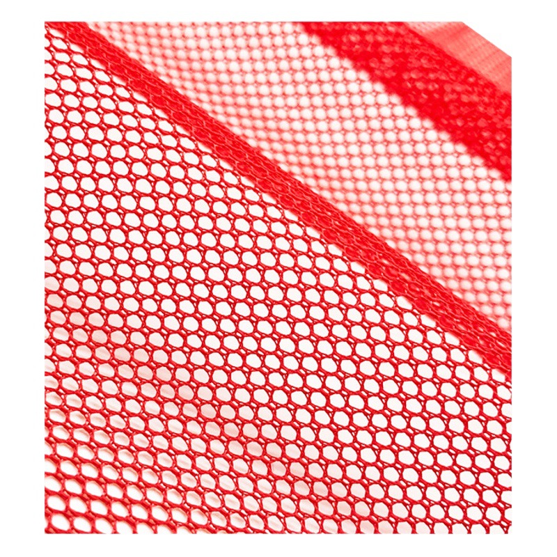 Spot luggage tent mesh fabric laundry bag fabric warp knitted round hole polyester mesh k080 hexagonal mesh fabric