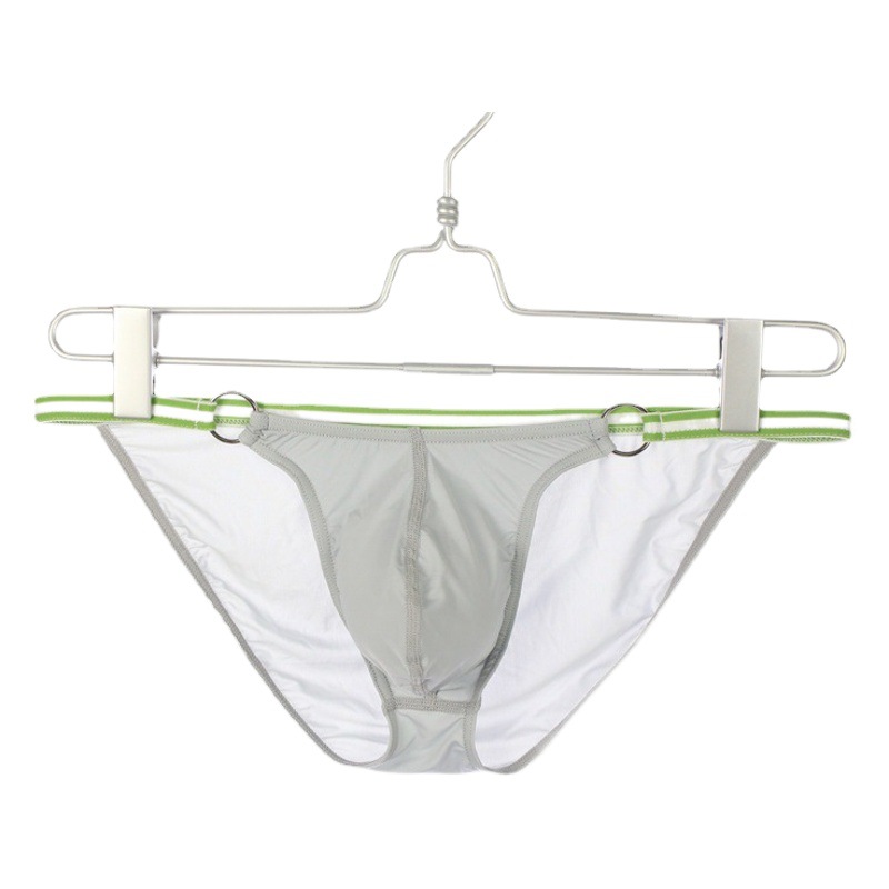 Trendy Men's Hoop Thin Briefs Wholesale Invisible Classic Design Large Pouch Bag Hip Slimming Look Men's a Inner Shorts