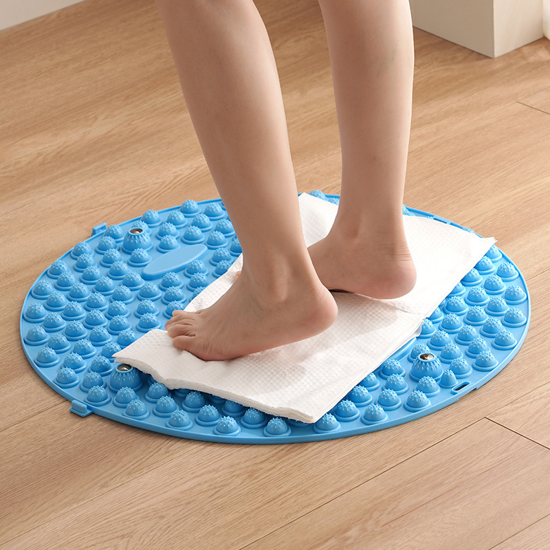 Finger Pressing Plate Foot Massage Mat Household Super Pain Foot Round Foot Mat in Place Super Jogging Adult Foot Step to clear Meridians
