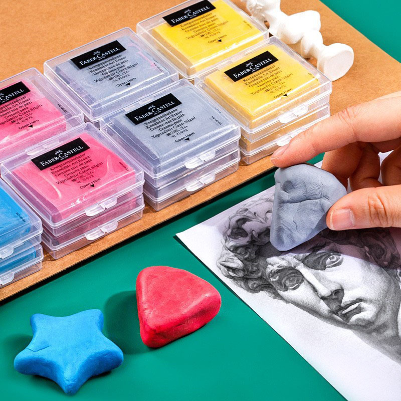 Germany Faber-Gart Plastic Rubber Drawing Color Art Rubber Sketch Eraser Toner Special Plasticine