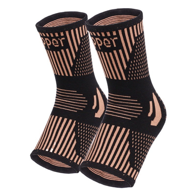 Cross-border Special for Copper-containing Ankle Protection Sports Knitted Elastic Ankle Protection Sprain Protection Ankle Protection Ankle Warm Running for Men and Women