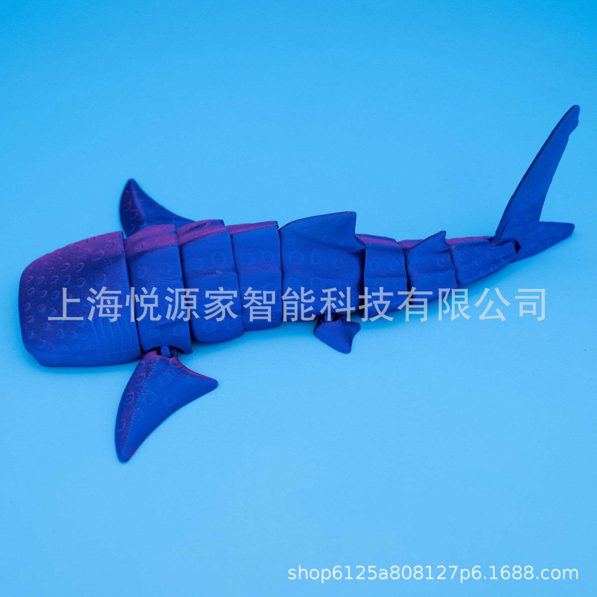 Picture of 3d printing polka dot whale shark realistic children gift model toy gift movable joint new cross-border night market