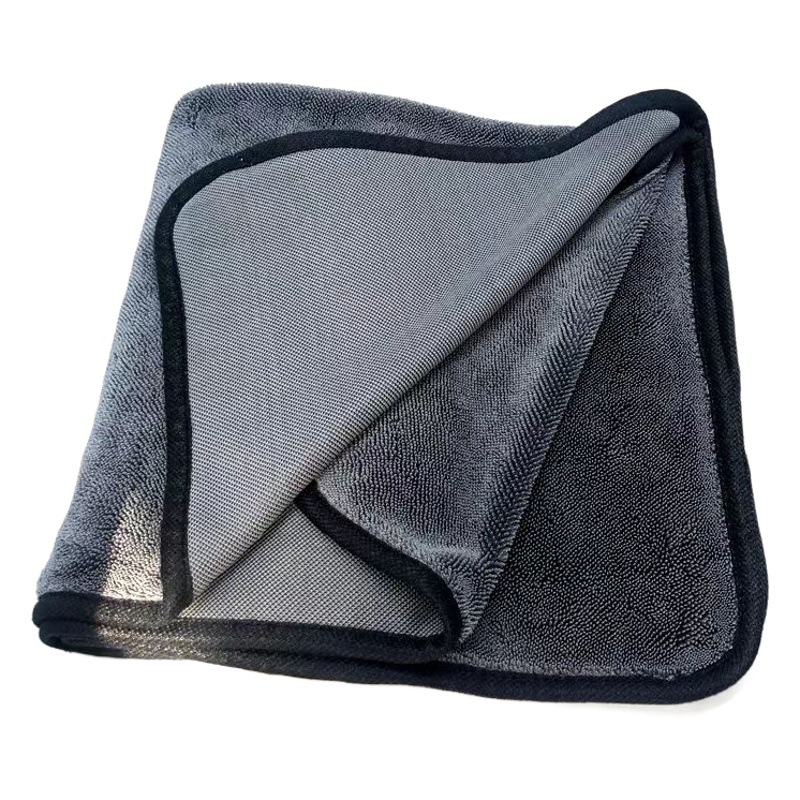 Small braid car towel twisted cloth microfiber car water collecting towel 40*60 double-layer thickened cross-border towel