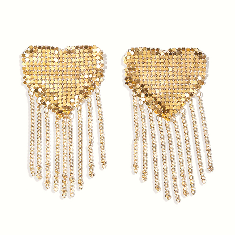 Picture of Chest Chain, High-End Accessories for Women with Big Breasts, Pure Lust Style, Square Flash Diamond Aluminum Chain, Invisible Nipple Patch, Anti-Bulge Breast Ornament Hanging Chain