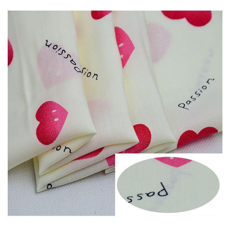 100 rayon cotton printed fabric for summer dress pajamas lining rayon fabric