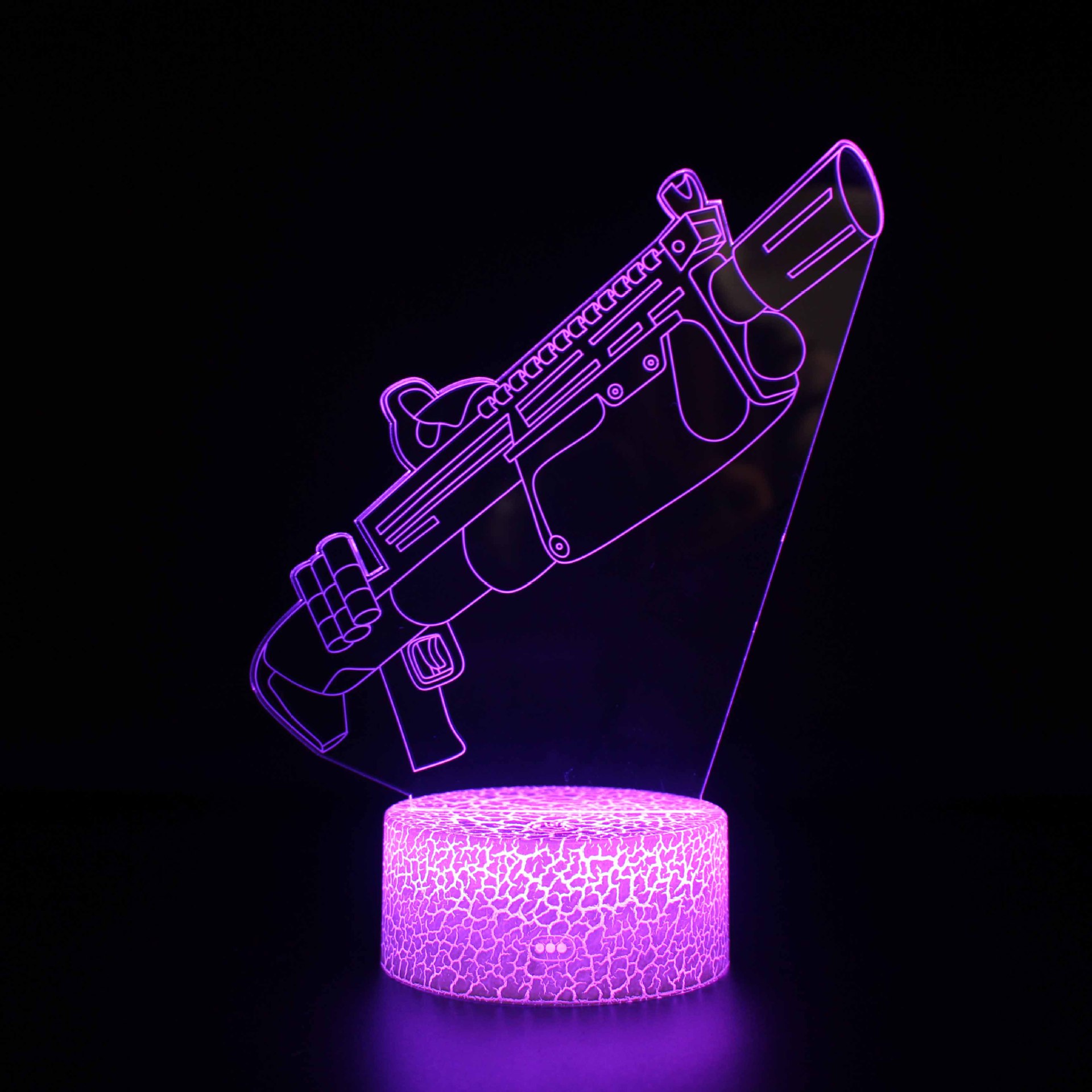 Picture of Kaixing Cross-border Exclusive Fortress Night Game Series 3D Nightlight LED Colorful Touch Remote Control Creative Table Lamp
