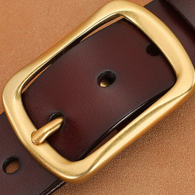 Picture of New belt leather men's belt real cowhide belt casual Joker men's pin buckle belt manufacturers wholesale