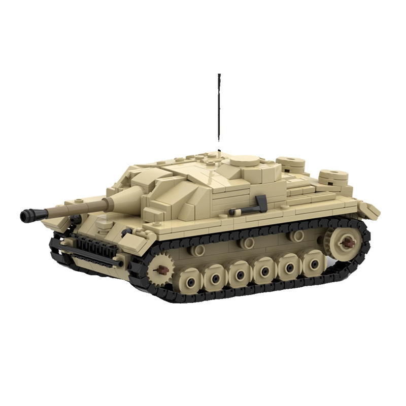 Picture of Compatible with Lego MOC-162438 World War II StuGIII self-propelled assault gun tank model assembling building blocks toy