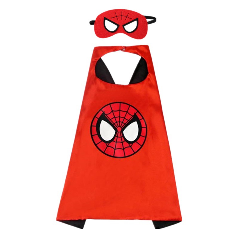 Halloween Children's cloak costume superhero role play double-sided printed cloak kids festival play costume