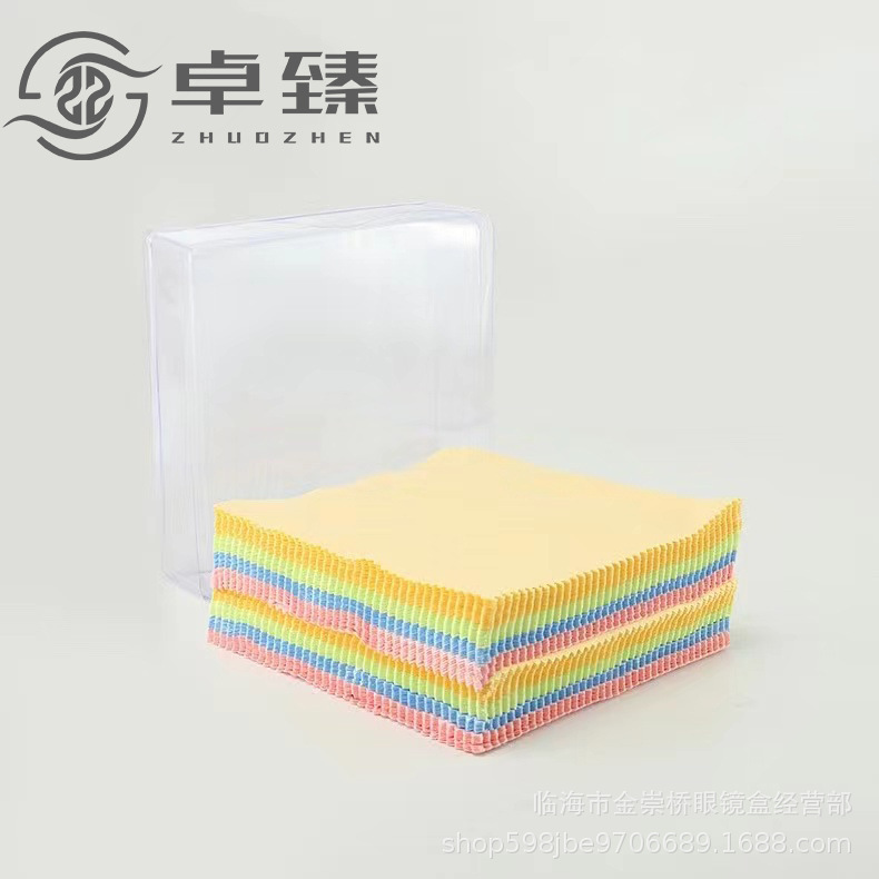 6 Points Per Piece of Glasses Cloth Multi-Color Suede Brushed Needle One Needle Two Needles Three Microfiber Cloth 2000 Pieces