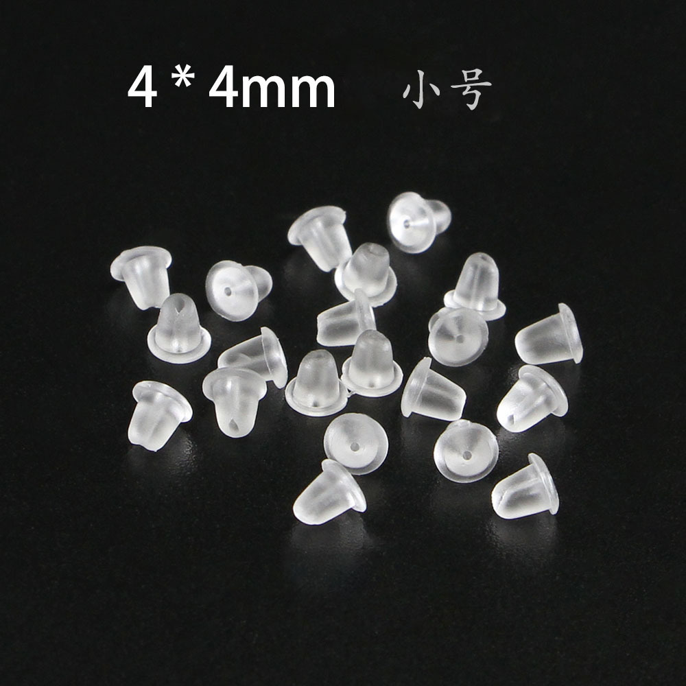Picture of 10000 px/pack wholesale plastic earring plugs earplugs silicone earplugs jewelry plum blossom earplugs diy earrings accessories