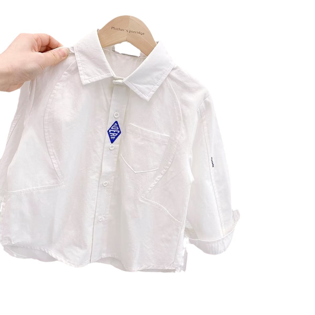 Picture of Boys' Shirt Spring and Autumn Handsome Children's Long-sleeved Shirt Baby's Spring 2023 New Style Fried Street Thin Children's Top