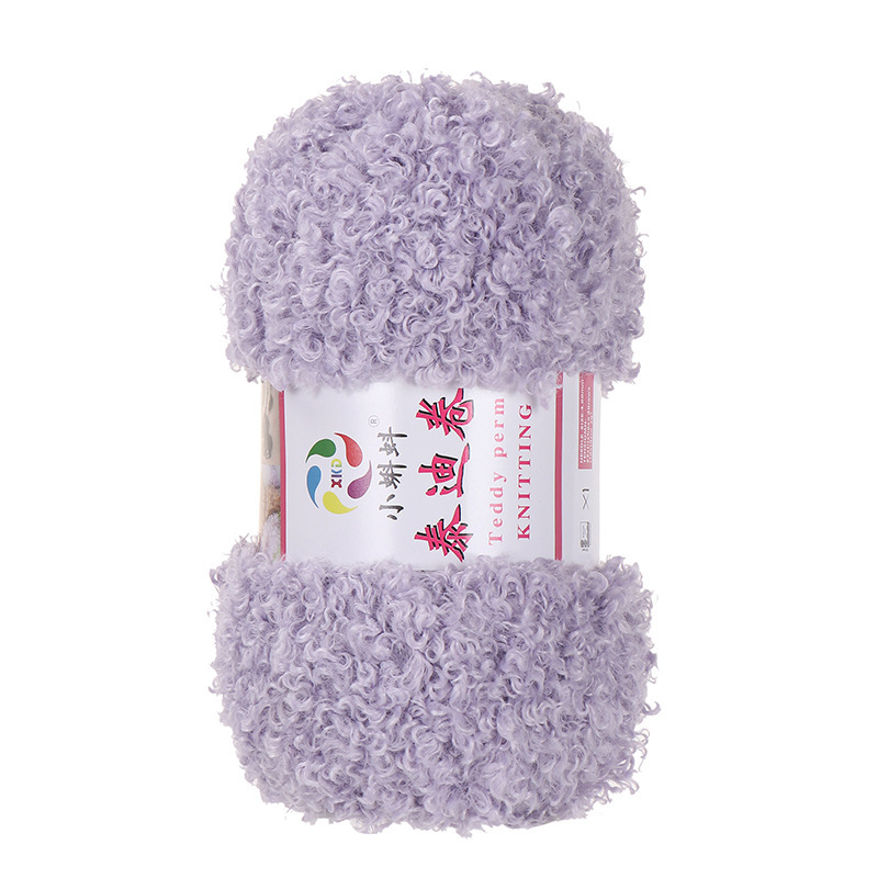 Picture of Wholesale Teddy Curly Wool Loop Thread Handmade DIY Loop Velvet Crochet Thread Hand Knitted Scarf Doll Thread