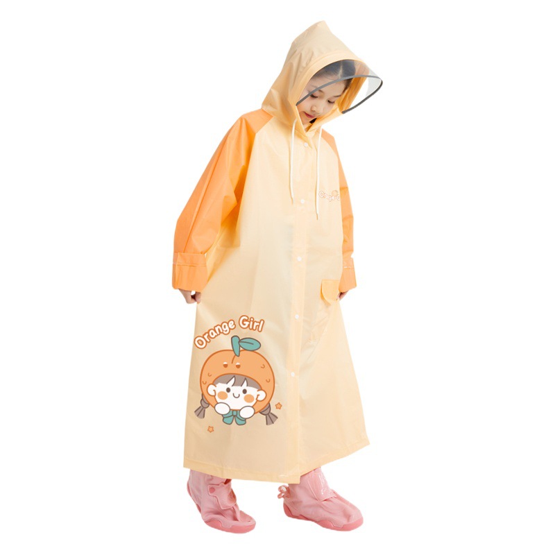 Zhiyu Guobao Alliance Children's Poncho Boys' Children's Full Body Waterproof Girls' Kindergarten Primary School Students' New Raincoat