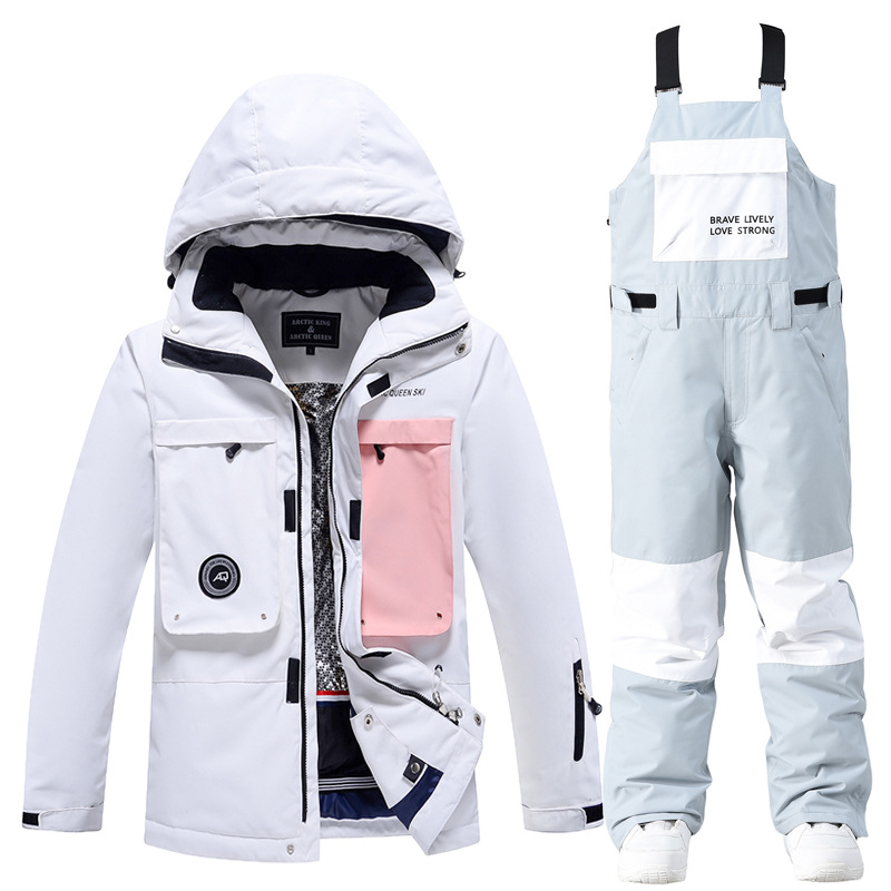 Picture of Women's Ski Suit Men's Winter Outdoor Windproof Waterproof Warm Thickened New Arrival Snowboard Double Ski Suit
