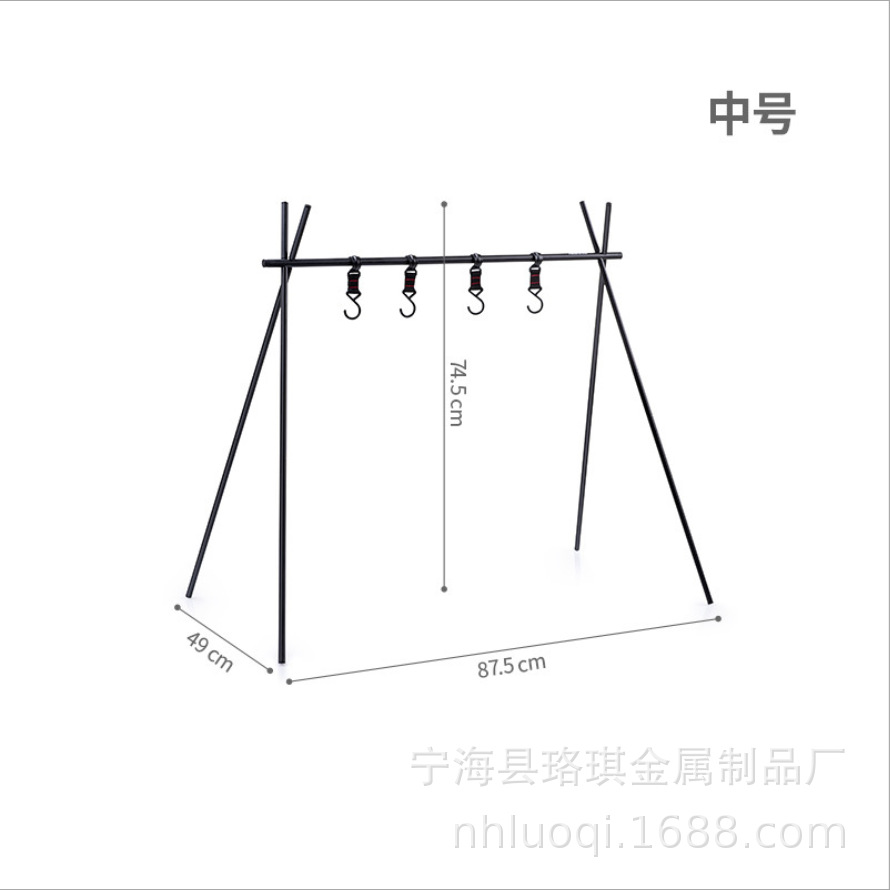 Picture of Outdoor Storage Rack Portable Camping Multi-layer Folding Aluminum Alloy Simple Barbecue Large Capacity Picnic Cross-border Stable