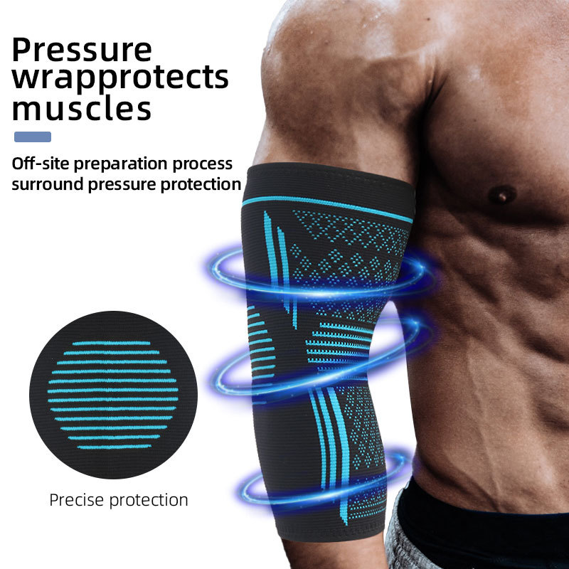New sports elbow pads compression arm pads men and women non-slip breathable nylon elbow pads running basketball elbow pads fitness protective gear