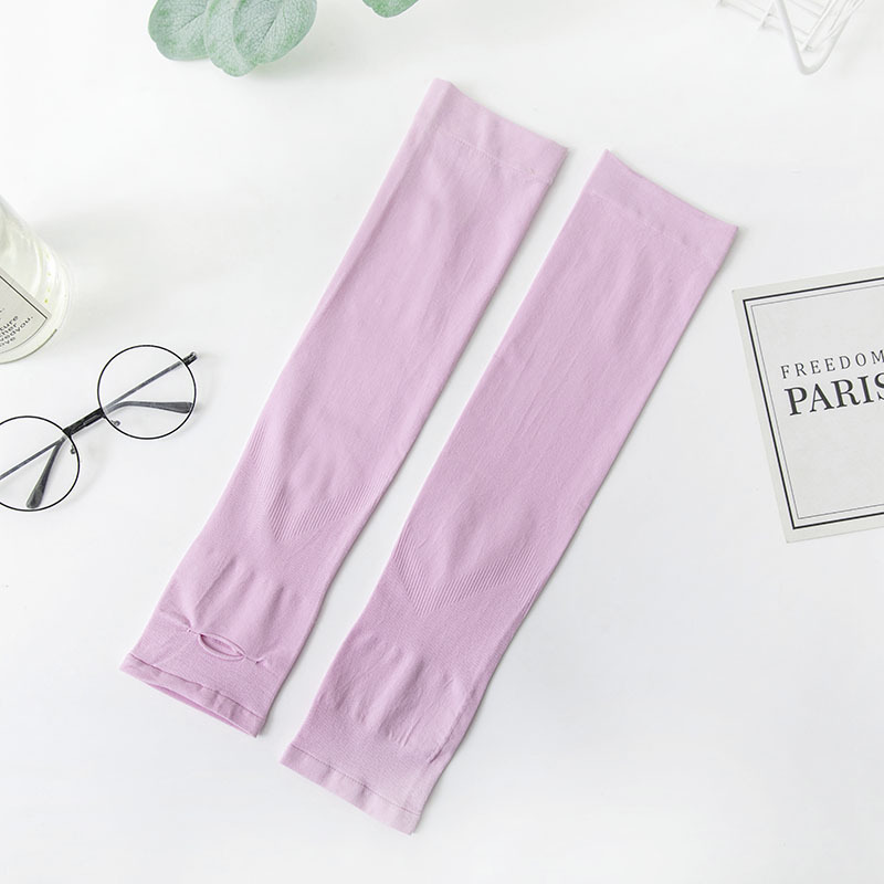 Picture of Ice Sleeves Sun Protection Sleeves for Men and Women, Ice Silk Sleeves with Customized Logo, Outdoor Cycling Anti-Uv Pure Color Ice Sleeves Arm Guards