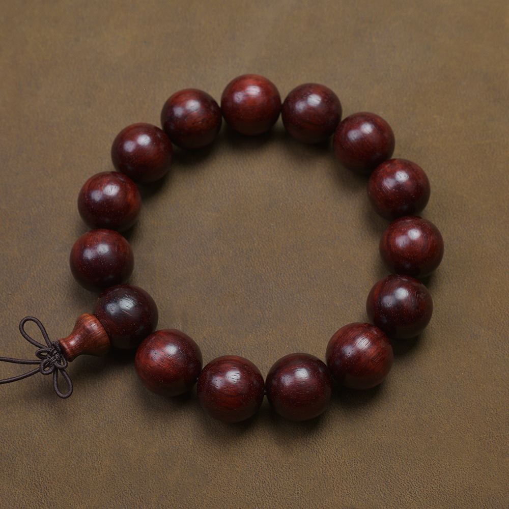 Picture of Natural Indonesia True Venus Leaflet Rosewood High Density Submerged Blood Sandalwood 108 Buddha Beads Plate Wen Play Men's and Women's Handstrings