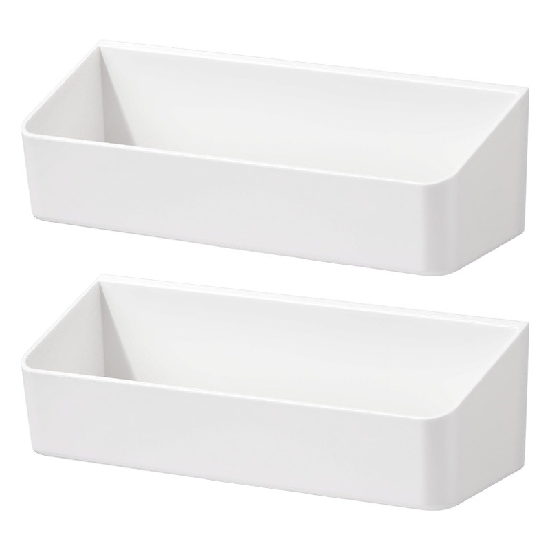 Kitchen cabinet door storage box punch-free wall storage rack bathroom bathroom seamless wall sticker storage rack
