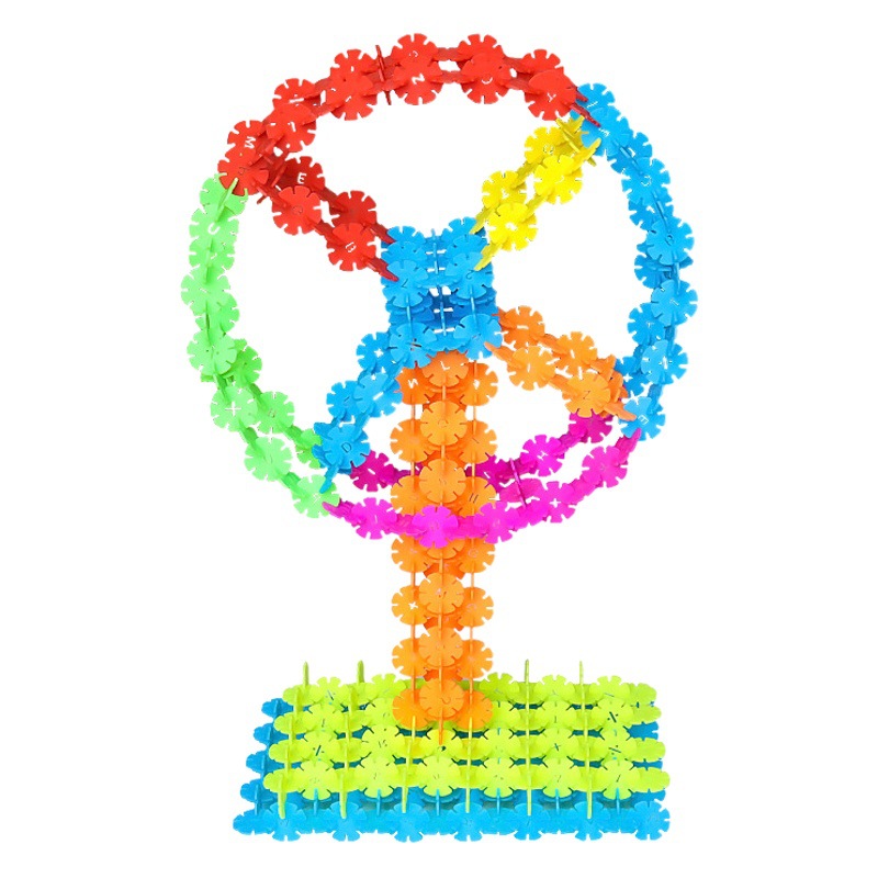 Snowflake large thickened educational plastic assembling building blocks digital letters kindergarten boys and girls children's toys