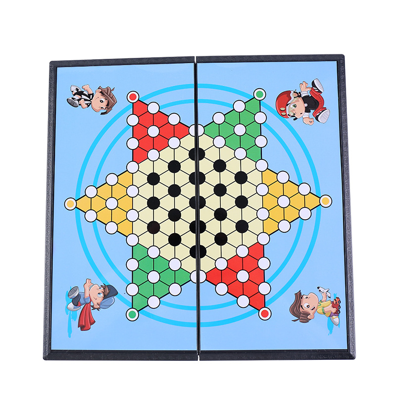 Picture of Large Magnetic Checkers Set for Children and Primary School Students Magnetic Game Chess Special Portable Folding Parent-Child Chessboard Wholesale