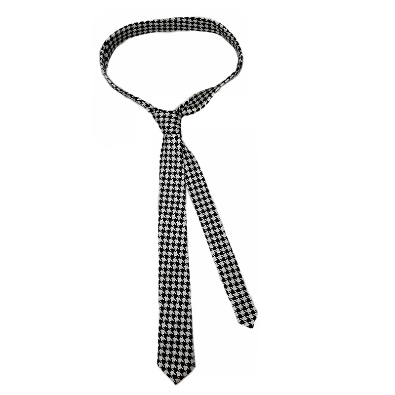 Picture of Zebra Leopard Print Love Poker Letters 5cm Matchinging Shirt Ins Student Tie Unisex Versatile Can Be Customized