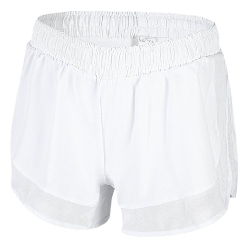 Yoga Wear Mesh Sports Shorts Women's Summer Anti-Exposure Fitness Running Morning Exercise Elastic Quick-Drying Outer Wear Three-Quarter Pants