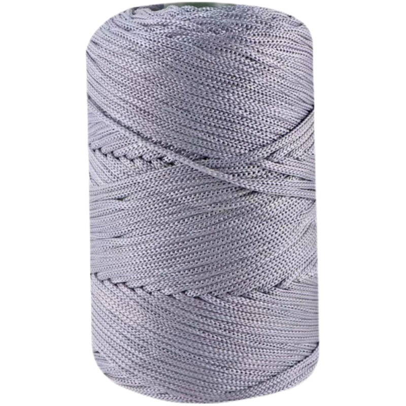 Hand-woven DIY thick ice silk thread spring and summer handmade hook hat hook bag cushion hollow ice silk thread straight hair