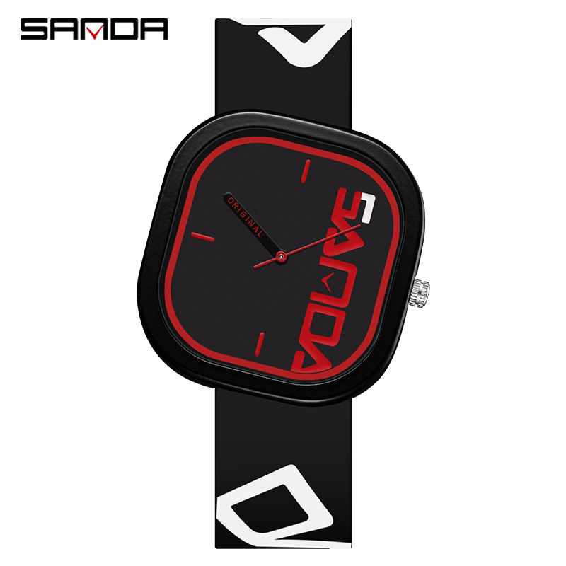 Picture of Sanda Brand Sports Watch Design Irregular Square Watch Personality Trend Simple Waterproof Electronic Watch