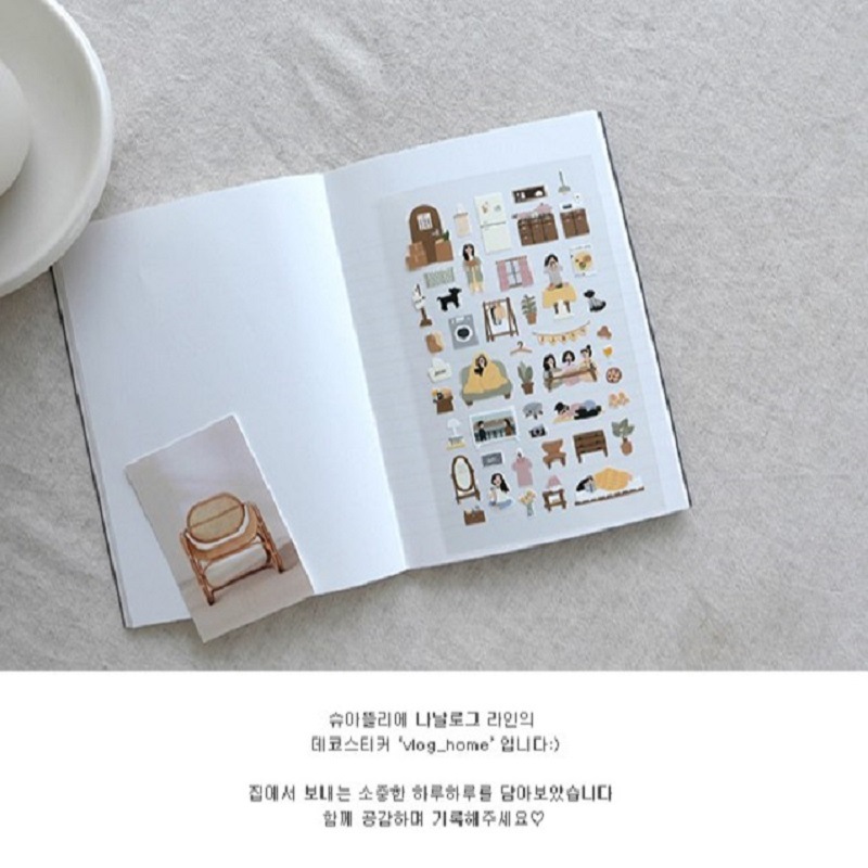 Picture of Cross-border South Korea suatelier Home 1104 Party vlog Life Daily Plant Decoration Stickers