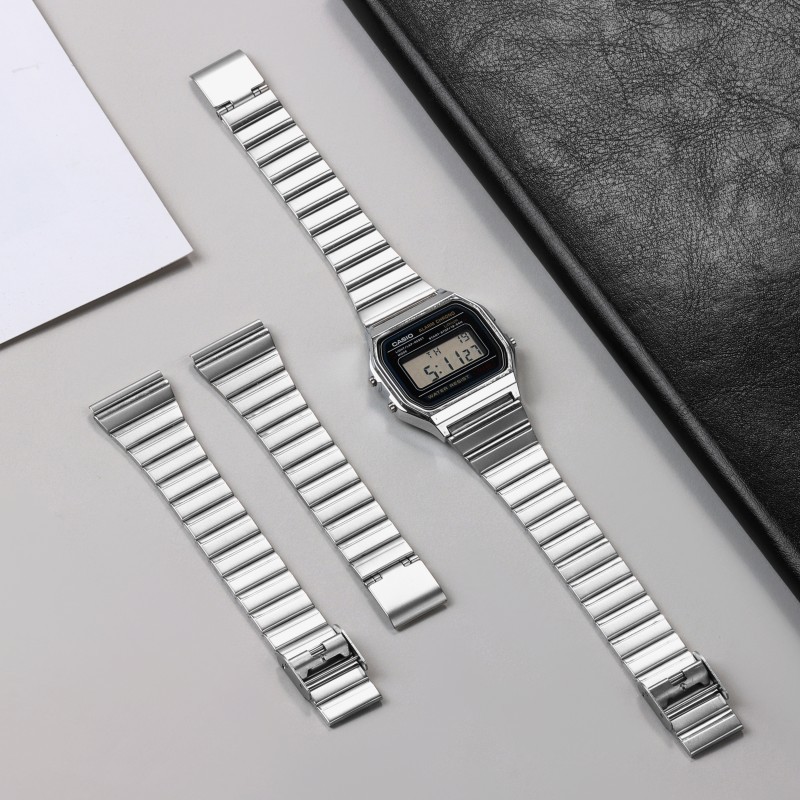 Picture of New retro steel strap for Cassib F91 AQ-S810W stainless steel strap 18/20mm in stock